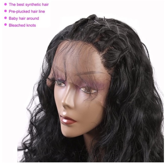 22” Lace Front Glueless Natural Wave Wigs main image 4